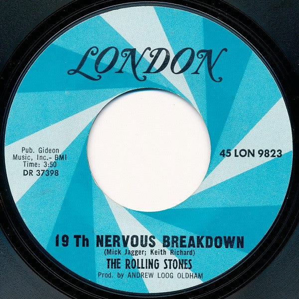 The Rolling Stones : 19th Nervous Breakdown (7", Single, Styrene)