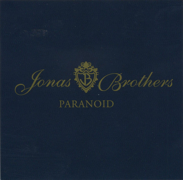 Jonas Brothers : Paranoid (CD, Single, Promo)