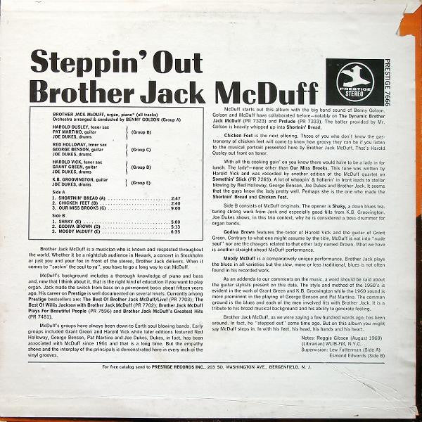 Brother Jack McDuff : Steppin' Out (LP, Album)