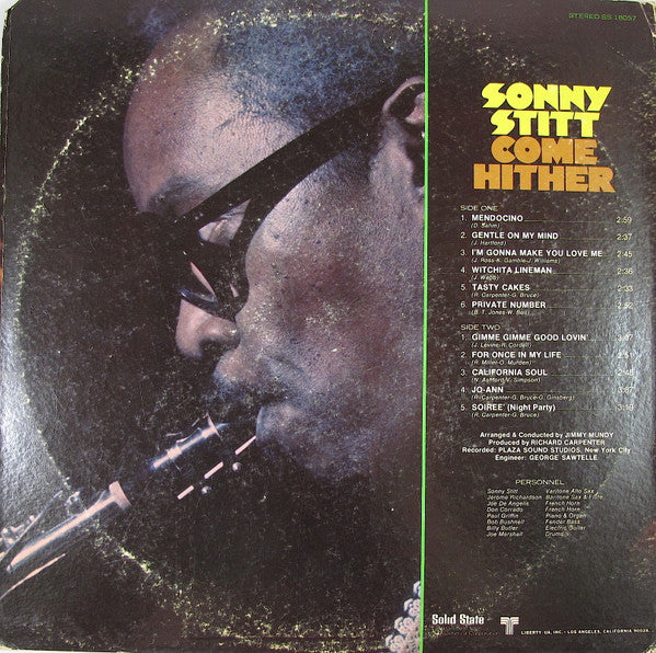 Sonny Stitt : Come Hither (LP, Album)