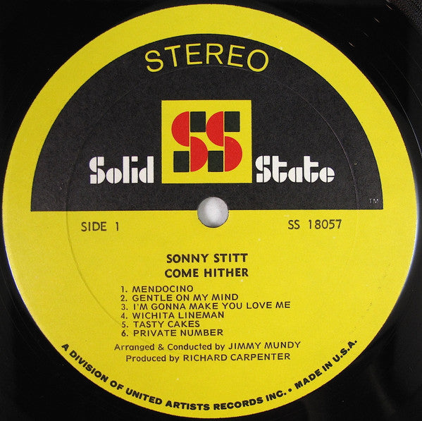 Sonny Stitt : Come Hither (LP, Album)