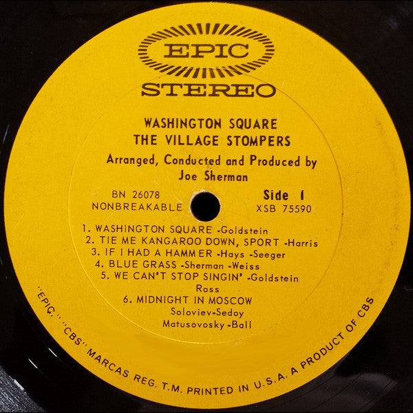 The Village Stompers : The Original Washington Square (LP, Album, San)