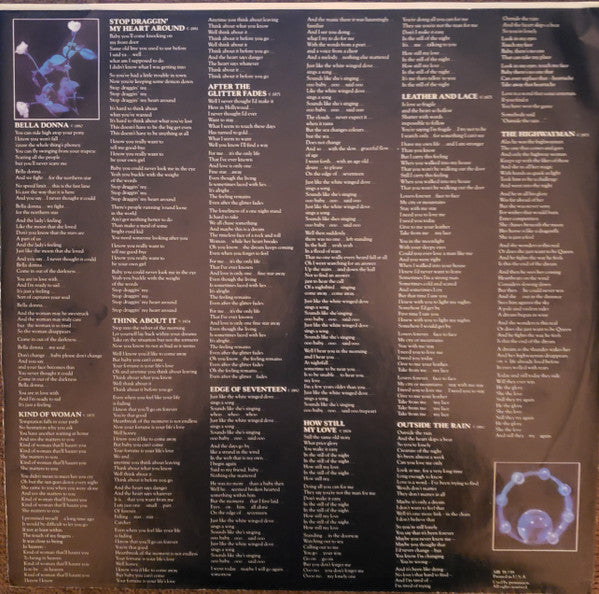 Stevie Nicks : Bella Donna (LP, Album, Ter)