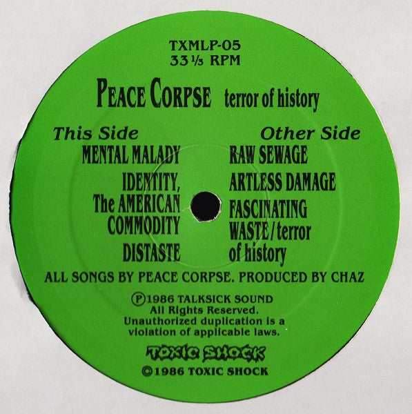 Peace Corpse : Terror Of History (12", EP)