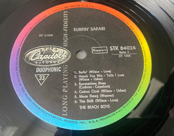 The Beach Boys : Surfin' Safari (LP, Album)