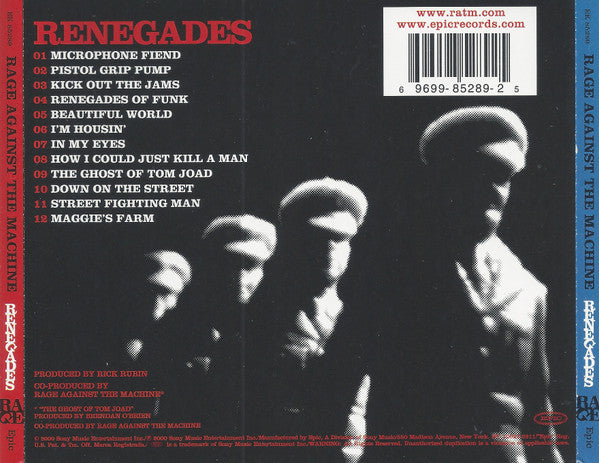 Rage Against The Machine : Renegades (CD, Album, Ltd, Gre)
