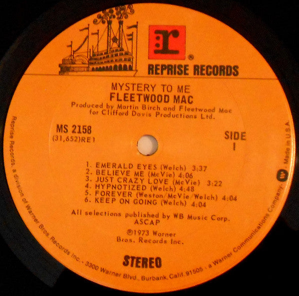 Fleetwood Mac : Mystery To Me (LP, Album, RE, Pit)