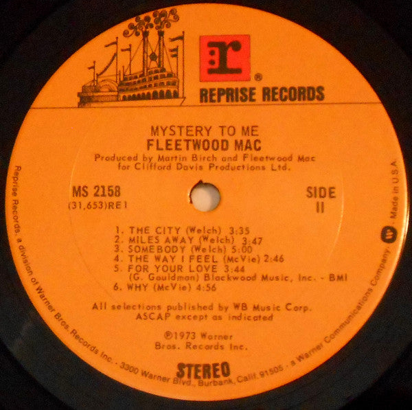 Fleetwood Mac : Mystery To Me (LP, Album, RE, Pit)