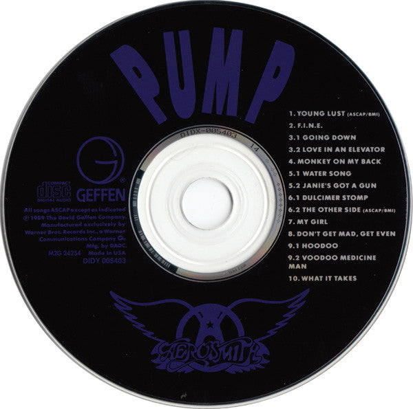 Aerosmith : Pump (CD, Album, Club, RP)