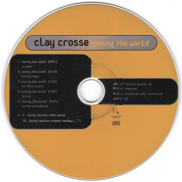 Clay Crosse : Saving The World (CD, Single, Promo)