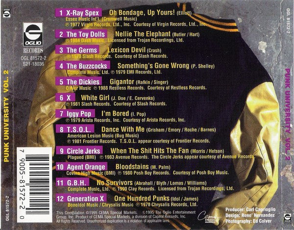 Various : Punk University Vol. 2 (CD, Comp)