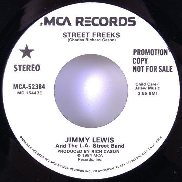 Jimmy Lewis And The L.A. Street Band : Street Freeks (7", Promo)