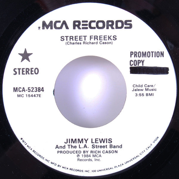 Jimmy Lewis And The L.A. Street Band : Street Freeks (7", Promo)