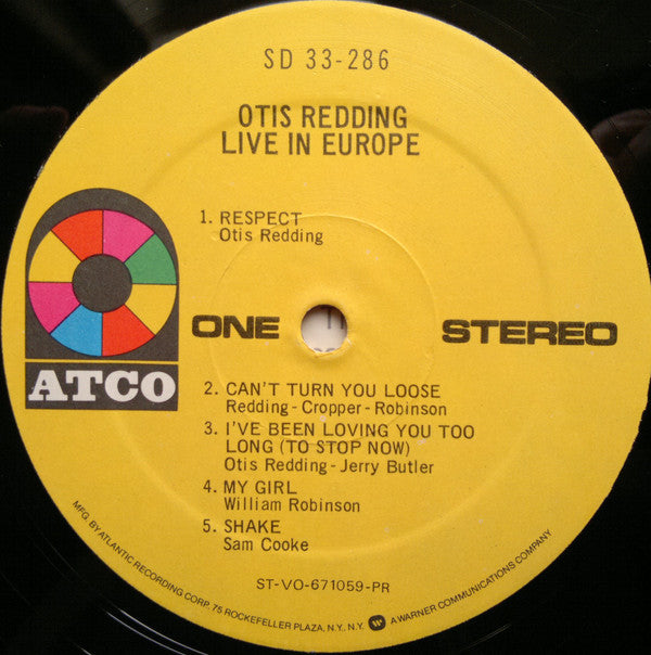 Otis Redding : Otis Redding Live In Europe (LP, Album, RE, Pre)