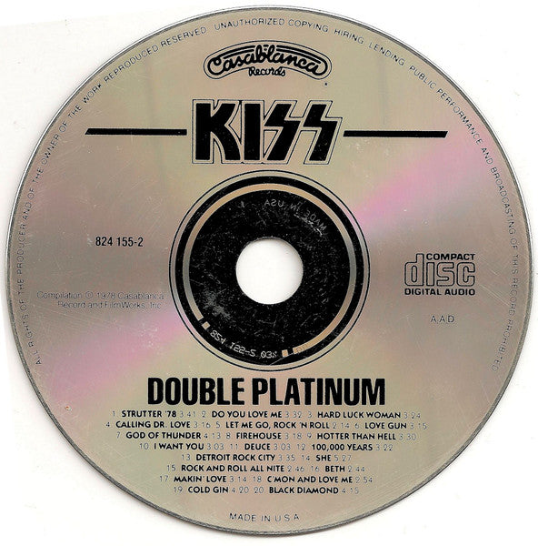 Kiss : Double Platinum (CD, Comp, RE)