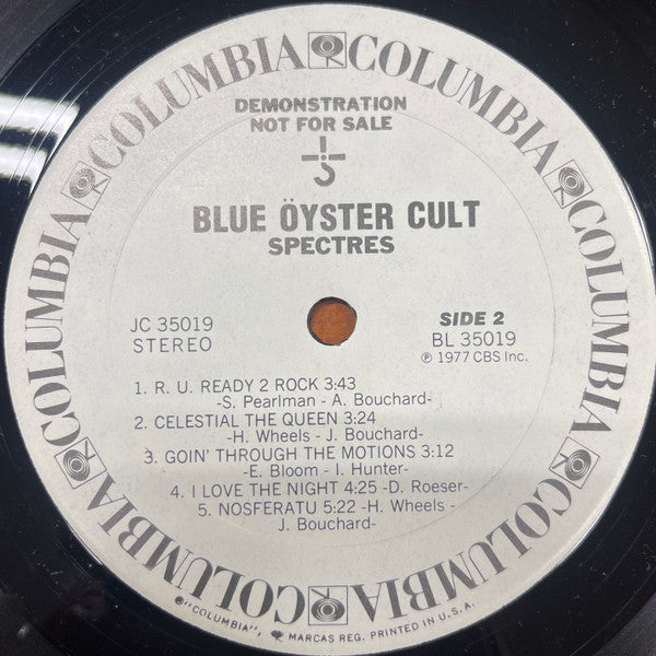 Blue Öyster Cult : Spectres (LP, Album, Promo, Ter)