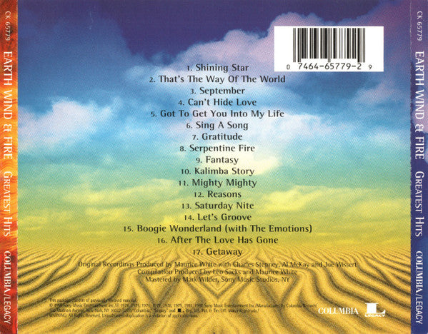 Earth Wind & Fire* : Greatest Hits (CD, Comp, RM)