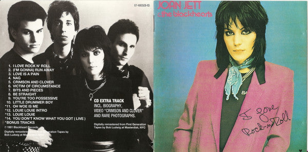Joan Jett & The Blackhearts : I Love Rock 'N Roll (CD, Album, Enh, RE, RM, CD+)