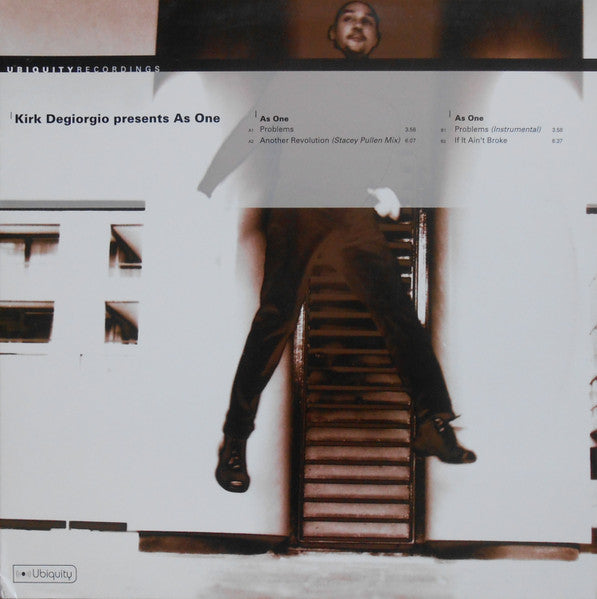Kirk Degiorgio Presents As One : Problems / Another Revolution / If It Ain't Broke (12")
