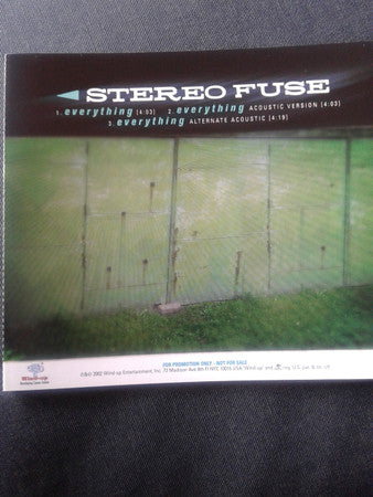 Stereo Fuse : Everything (CD, Single, Promo)