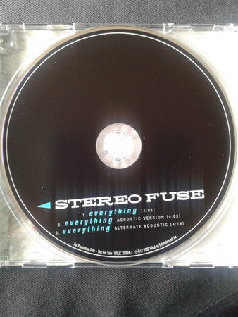 Stereo Fuse : Everything (CD, Single, Promo)