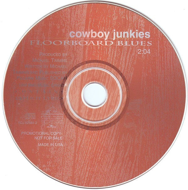 Cowboy Junkies : Floorboard Blues (CD, Single, Promo)