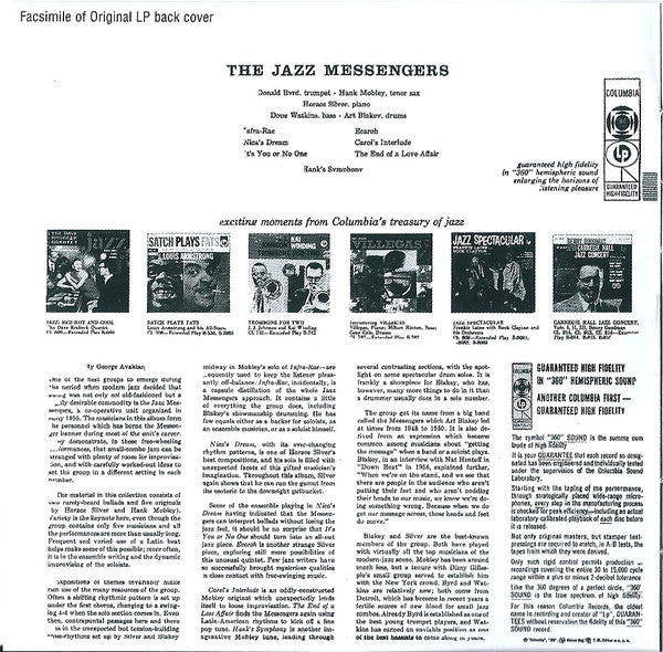Art Blakey, The Jazz Messengers* : The Jazz Messengers (CD, Album, RE, RM)