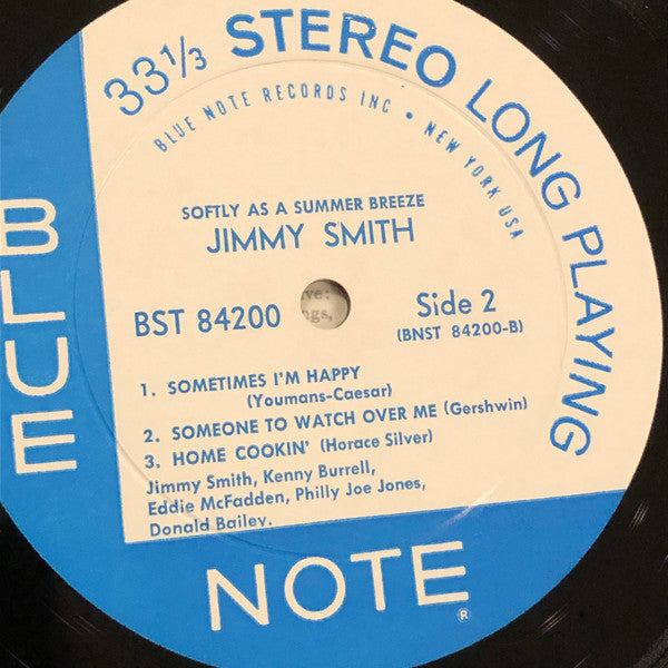 Jimmy Smith With Kenny Burrell & "Philly" Joe Jones : Softly As A Summer Breeze (LP, Album, DG )