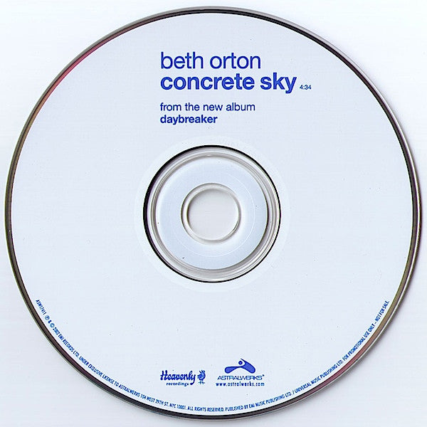 Beth Orton : Concrete Sky (CD, Single, Promo)