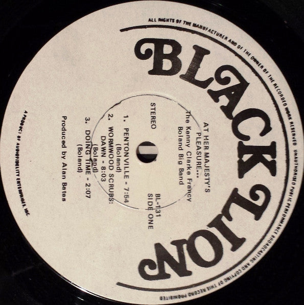 Clarke-Boland Big Band : At Her Majesty's Pleasure.... (LP, Album, RE)