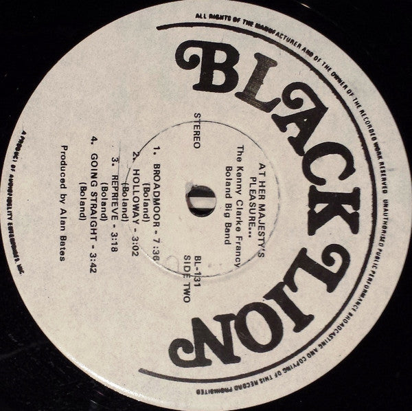 Clarke-Boland Big Band : At Her Majesty's Pleasure.... (LP, Album, RE)