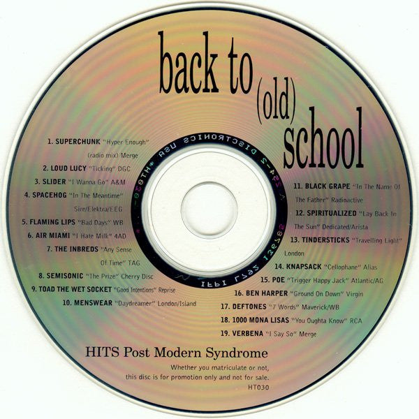Various : Back To (Old) School (CD, Comp, Promo)