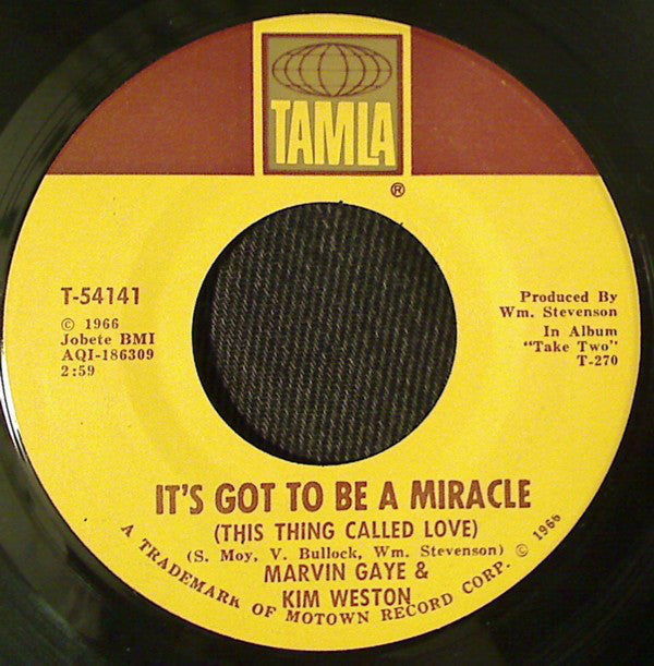 Marvin Gaye & Kim Weston : It Takes Two / It's Got To Be A Miracle (7", Single, ARP)