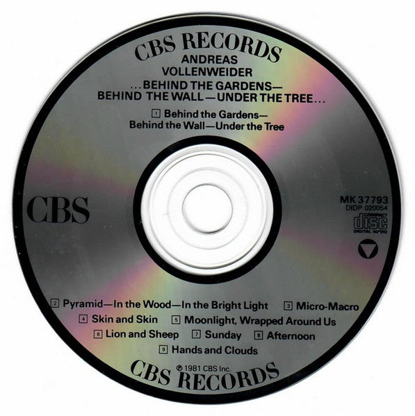 Andreas Vollenweider : ...Behind The Gardens - Behind The Wall - Under The Tree... (CD, Album, RE)