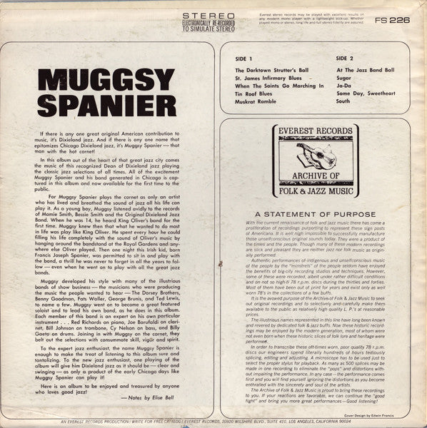 Muggsy Spanier : Muggsy Spanier (LP, Album)