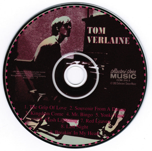 Tom Verlaine : Tom Verlaine (CD, Album, RE, RP)
