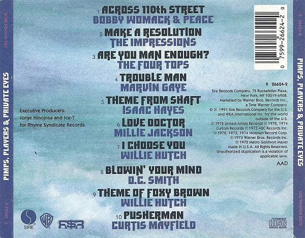 Various : Pimps, Players & Private Eyes (CD, Comp, Promo)