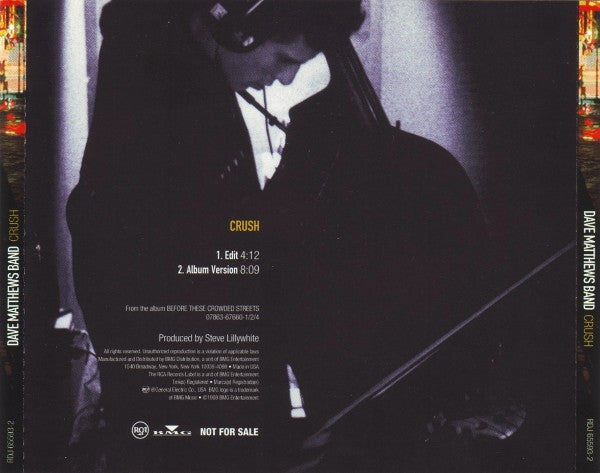 Dave Matthews Band : Crush (CD, Single, Promo)