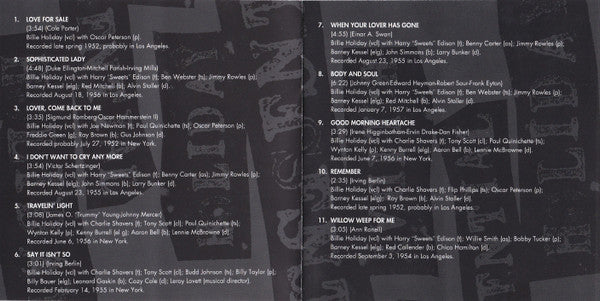 Billie Holiday : The Essential Billie Holiday: Songs Of Lost Love (CD, Comp, RM)