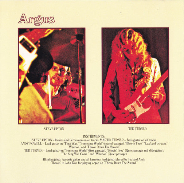 Wishbone Ash : Argus (CD, Album, RE)