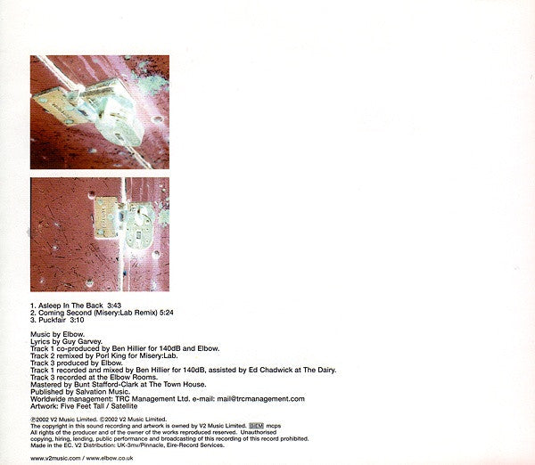 Elbow : Asleep In The Back / Coming Second (CD, Single, CD2)