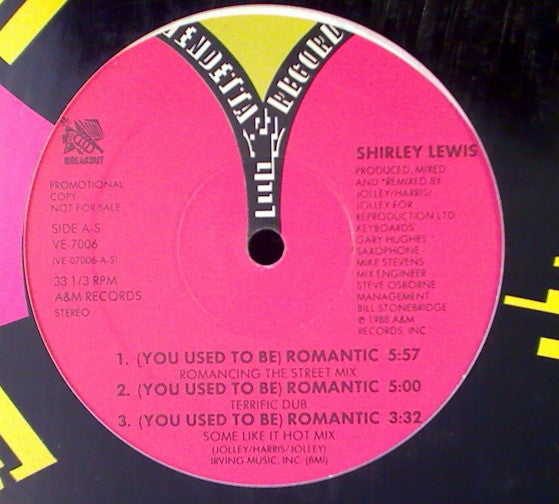 Shirley Lewis : (You Used To Be) Romantic (12", Promo)