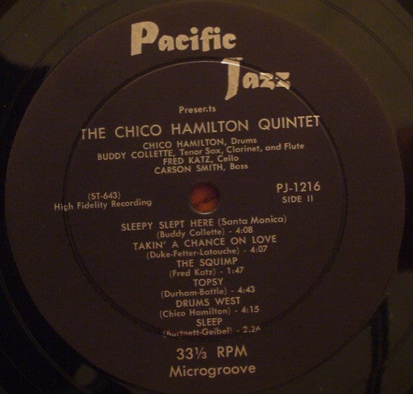 The Chico Hamilton Quintet : Chico Hamilton Quintet In Hi-Fi (LP, Album, Mono, Hol)