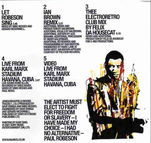 Manic Street Preachers : Let Robeson Sing (CD, Maxi, Enh)