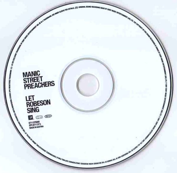 Manic Street Preachers : Let Robeson Sing (CD, Maxi, Enh)