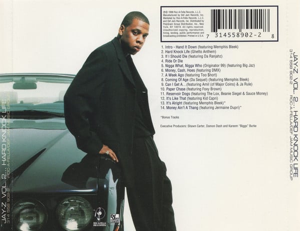 Jay-Z : Vol. 2... Hard Knock Life (CD, Album, PMD)