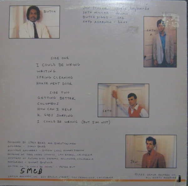 Question Men : We Could Be Wrong (LP, Album)