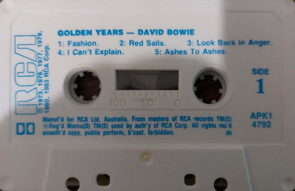 David Bowie : Golden Years (Cass, Comp)