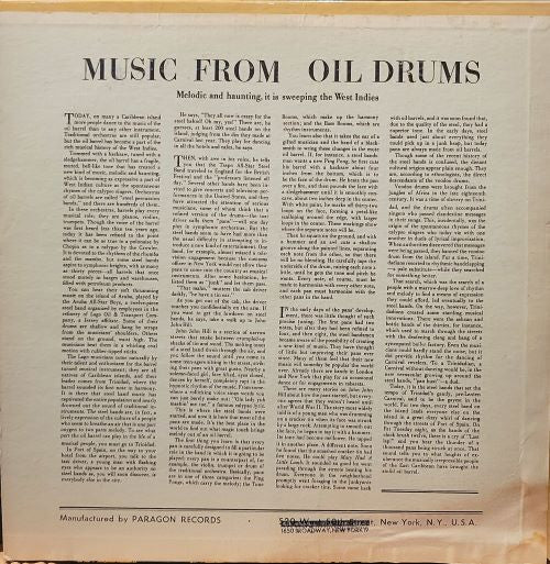 Esso Steel Band* / Brute Force Steel Band* : Trinidad Steel Bands (LP)