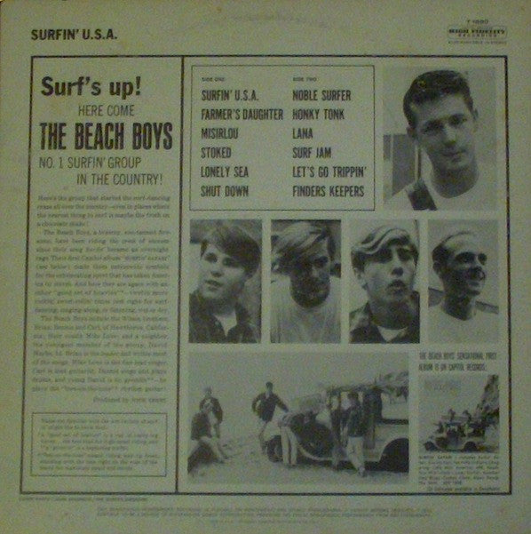 The Beach Boys : Surfin' U.S.A. (LP, Album, Mono, RP)